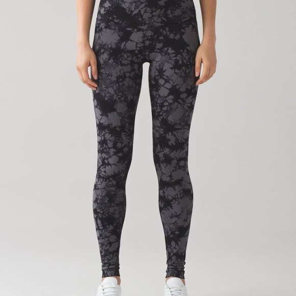 lululemon athletica Pants - Lululemon Wunder Under Pant (Hi-Rise) (Shibori) 31" - 6 Shibori Black Dark Carbo
